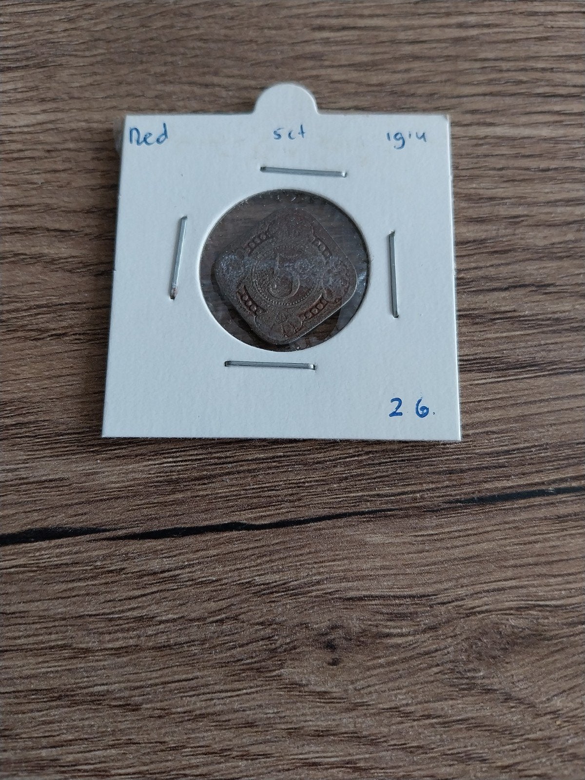 Nederlands-Indië 5 cent 1914, Ophalen of Verzenden, Koningin Wilhelmina, Overige waardes, Losse munt