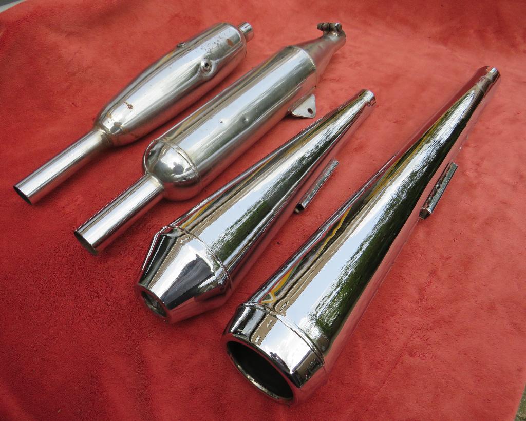 BSA Triumph Norton Caferacer uitlaatdemper, Motoren, Ophalen of Verzenden, Gebruikt