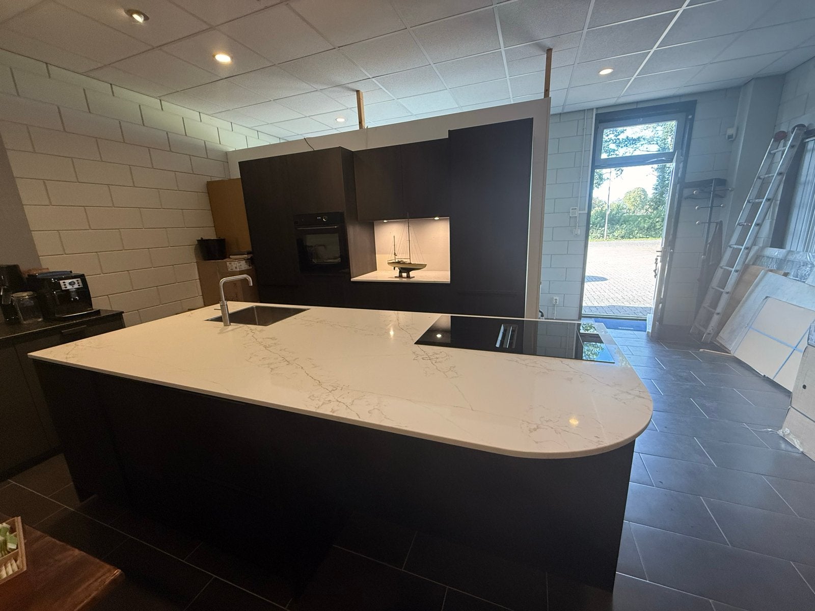 !!! Showroom keuken !!! DKG/ Keller Keuken Espresso Eiken., Ophalen, Bruin, Nieuw, Composiet