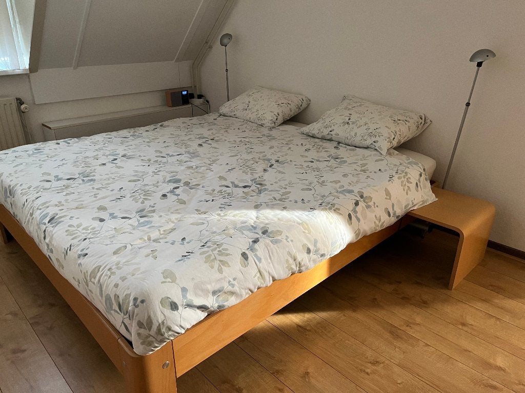 auping auronde 2 persoonsbed, Ophalen, Bruin, Tweepersoons, 180 cm