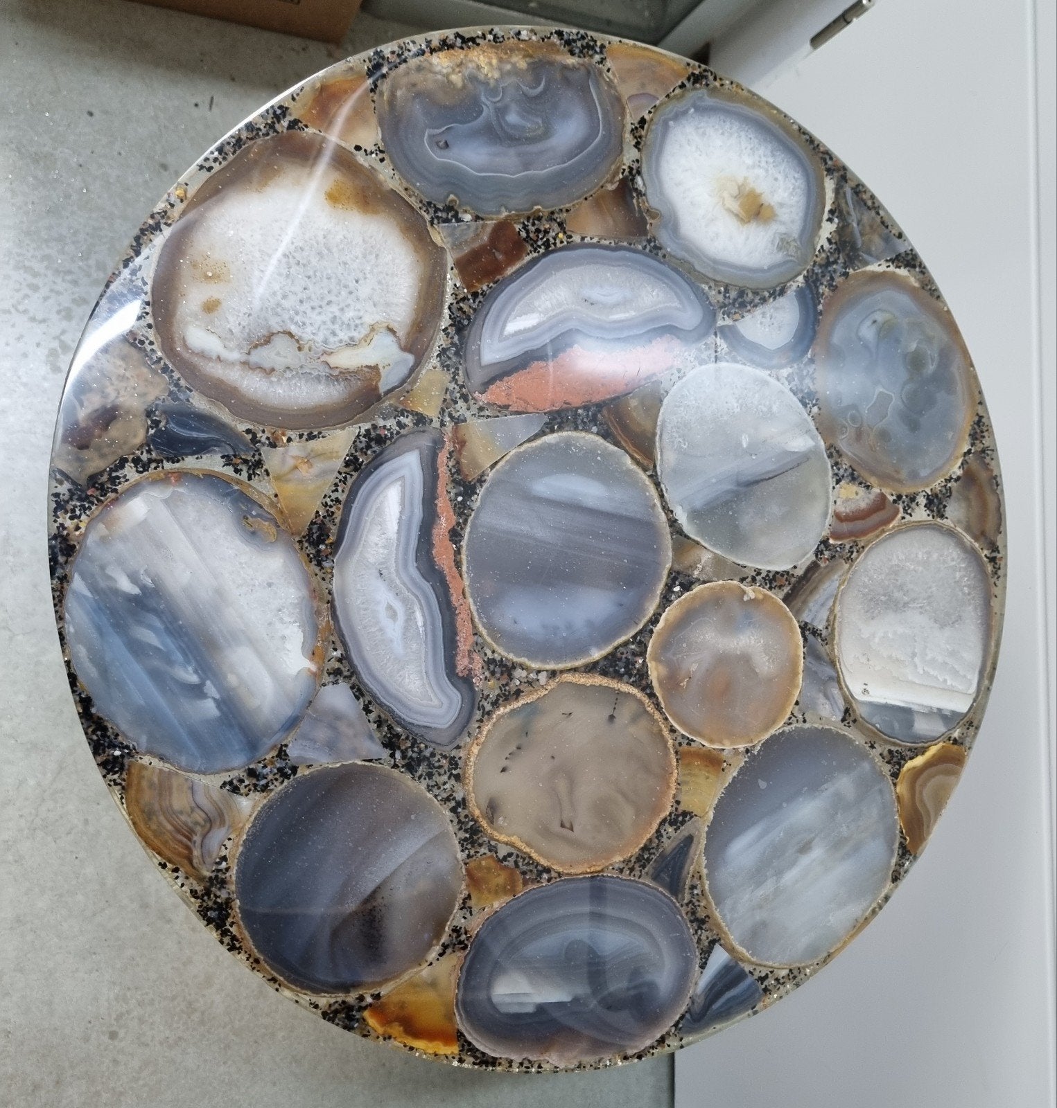 Grote Agaat tafel., Ophalen, Mineraal
