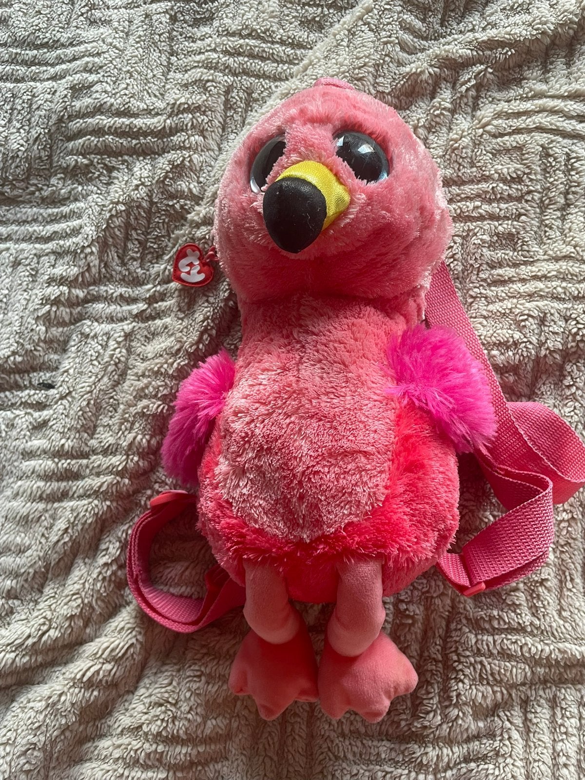 Ty beanie flamingo rugzakje, Ophalen, Zo goed als nieuw, Overige typen