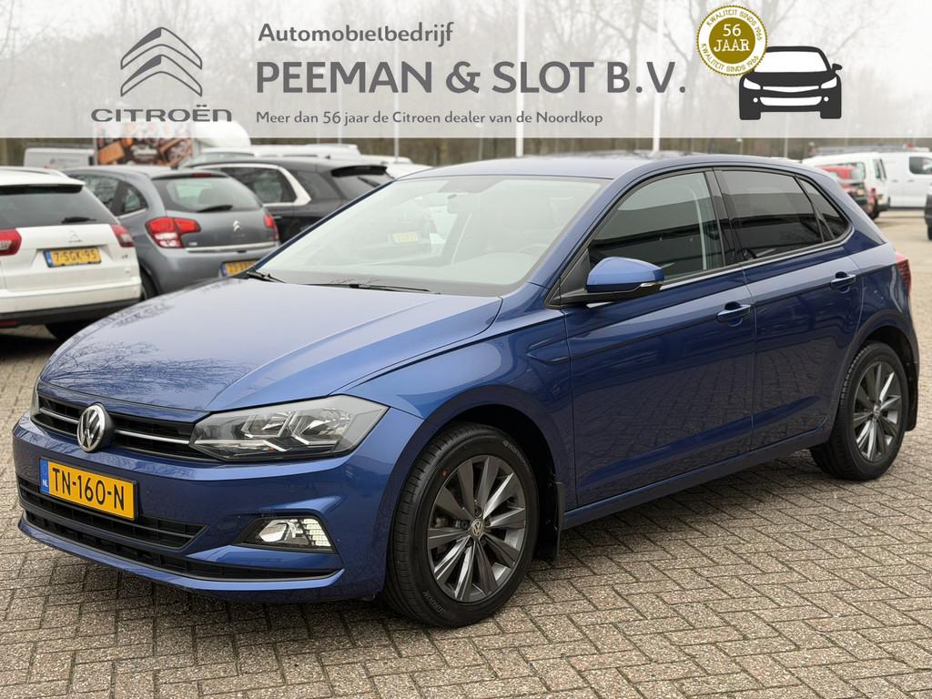 Volkswagen Polo 1.0 TSI Comfortline (bj 2018, automaat), Stof, Gebruikt, Blauw, 49 €/maand
