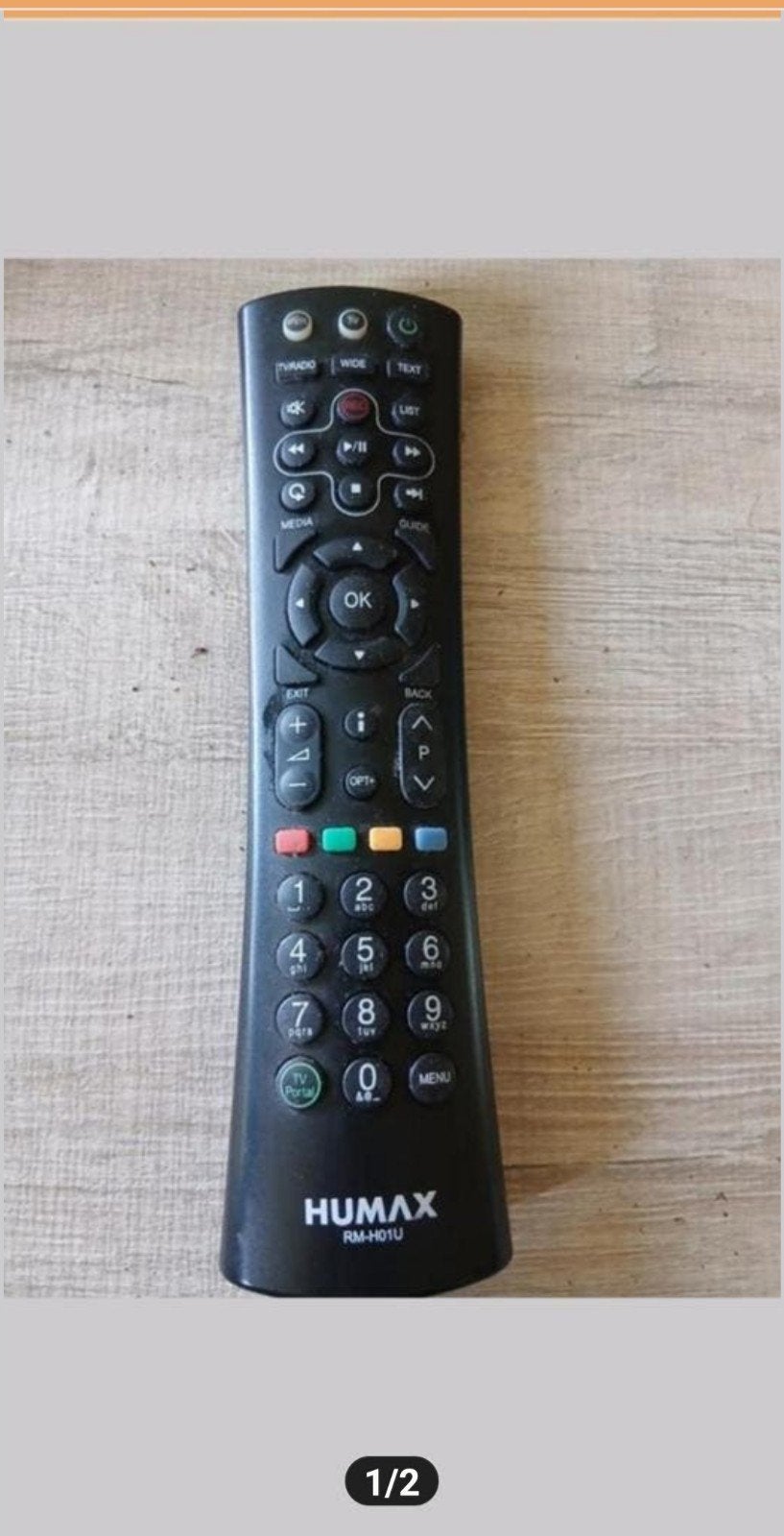 Humax RM-H01U Afstandsbediening, Audio, Tv en Foto, Afstandsbedieningen, Ophalen of Verzenden, Gebruikt, Origineel, Tv