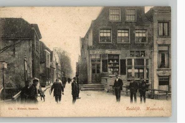 Maassluis Zuiddijk 1902  uitg J. Waltman
