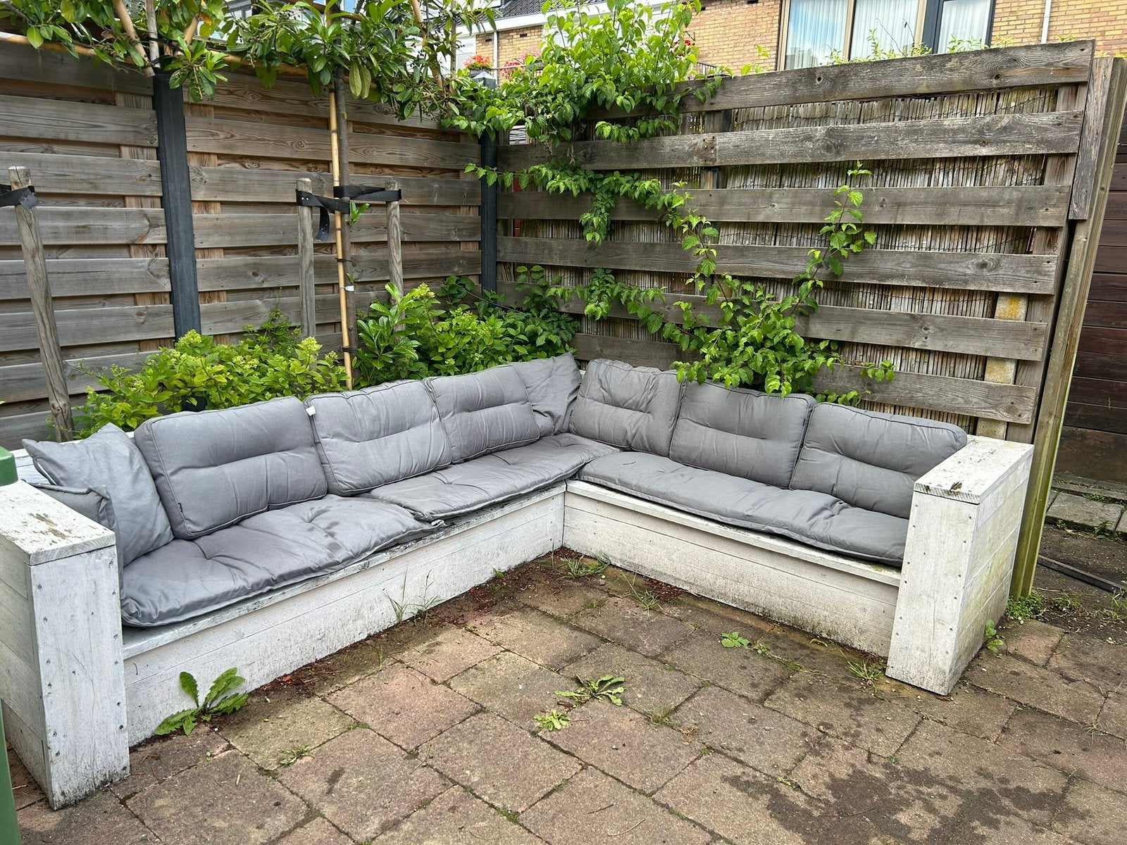 Hartman tuinkussens, Ophalen, Zo goed als nieuw, Kunststof, Bank