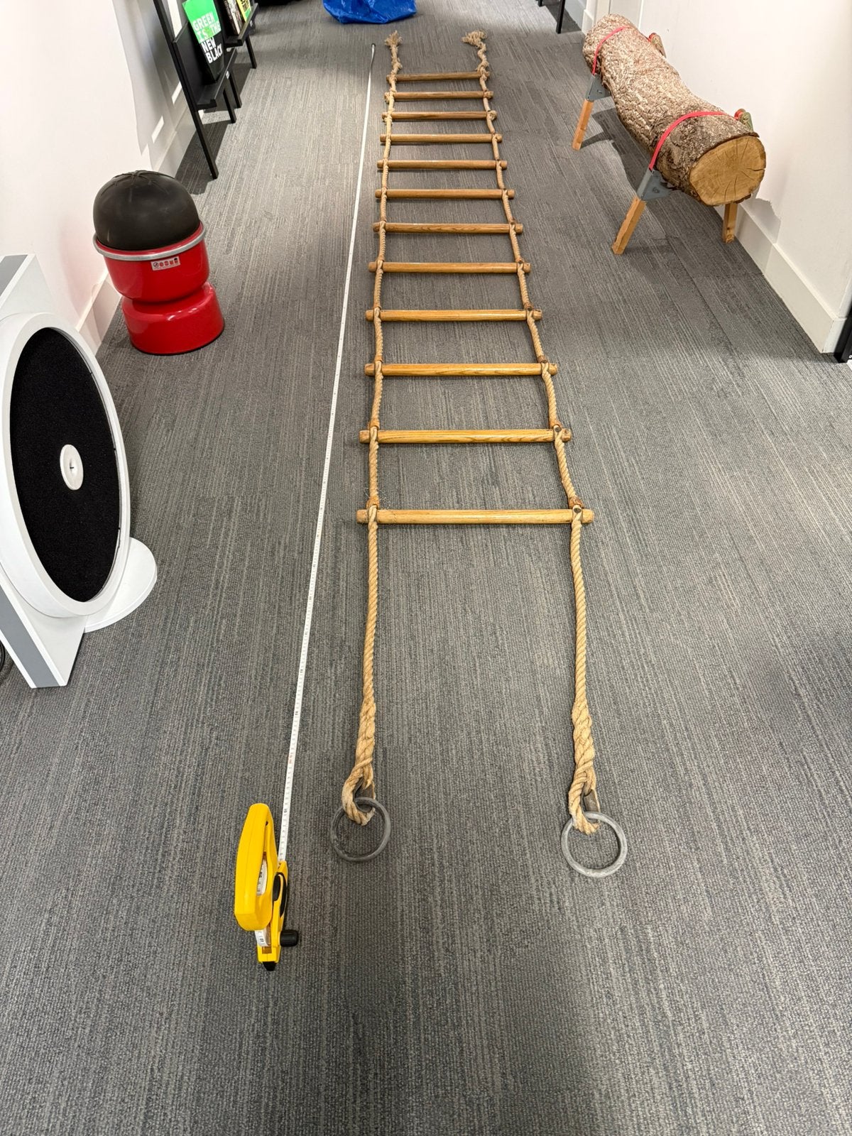 Touwladder gym - 5,10 meter, Ophalen, Gebruikt, Klimtouw