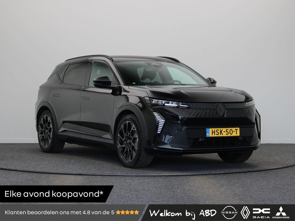 Renault Scenic E-Tech EV87 long range esprit Alpine | Stoel, Gebruikt, Leder en Stof, Zwart, 625 km