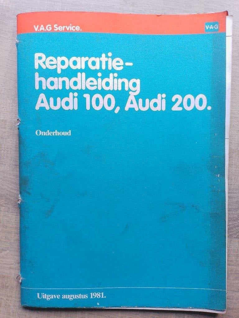Audi 100 / 200 C2 type 43 dealer werkplaatsboek Onderhoud, Ophalen of Verzenden, Gelezen, Audi