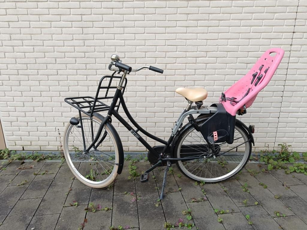 Damesfiets met achterzitje, Fietsen en Brommers, Fietsen | Dames | Damesfietsen, Ophalen, Gebruikt, Overige merken