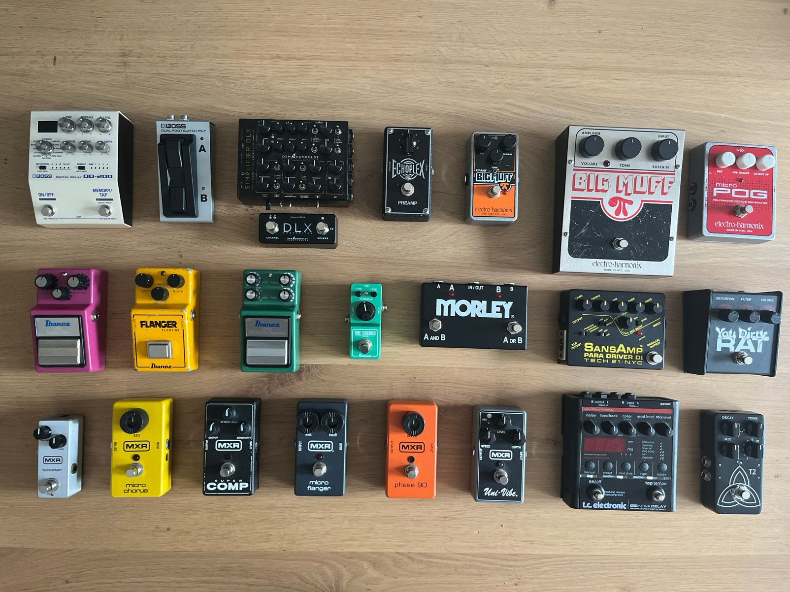 Gitaarpedalen Boss / EHX / Ibanez / MXR / Tech21 / TCe etc., Ophalen of Verzenden, Zo goed als nieuw, Delay of Echo
