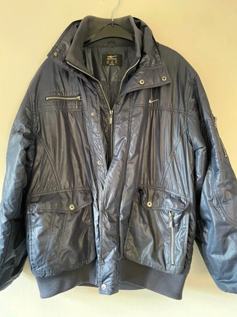 Donkerblauwe jas duffel maat XL, Kleding | Heren, Blauw, Maat 56/58 (XL), Ophalen of Verzenden, Zo goed als nieuw