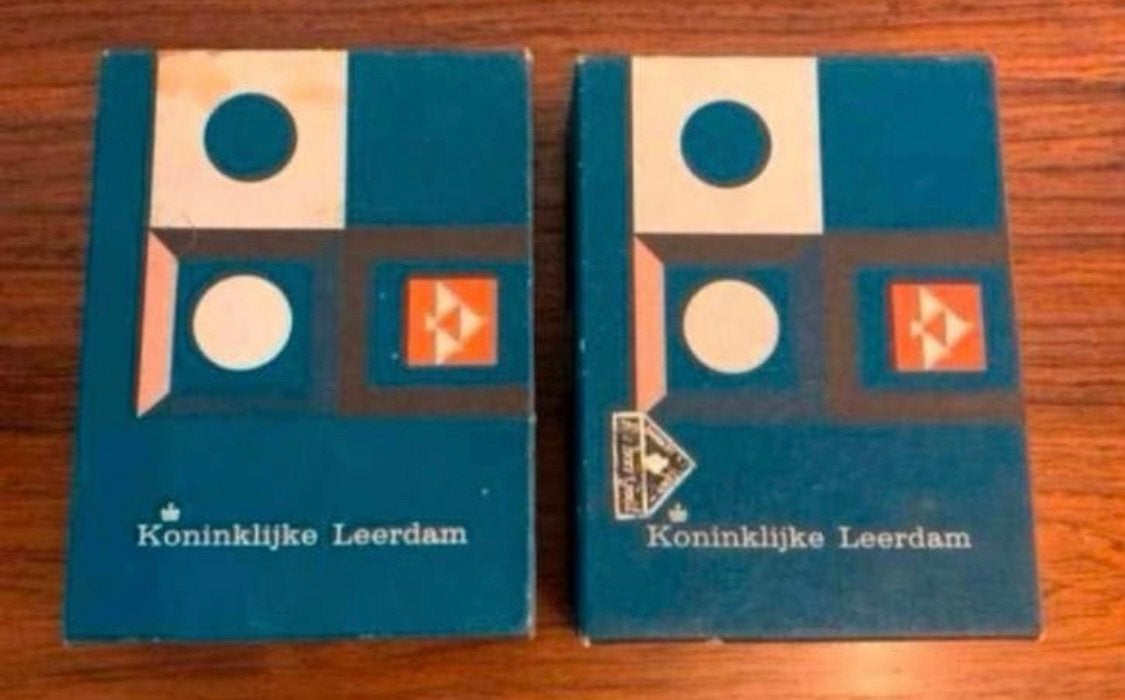 Leerdam vier oude kaarsen standaards in originele doosjes, Verzenden