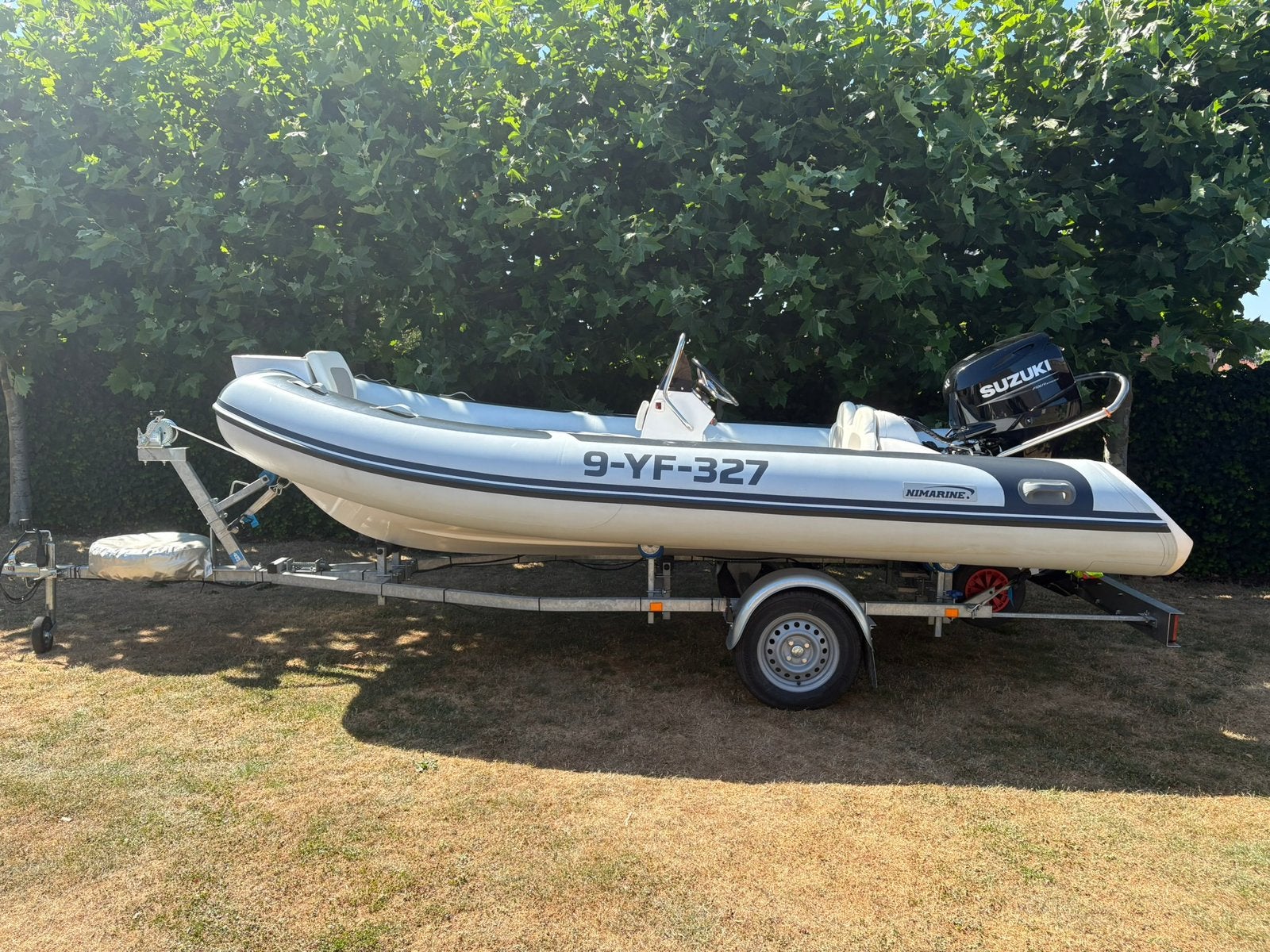 Suzuki Nimarine 450 met 50PK, inclusief trailer, Watersport en Boten, Ophalen, Zo goed als nieuw