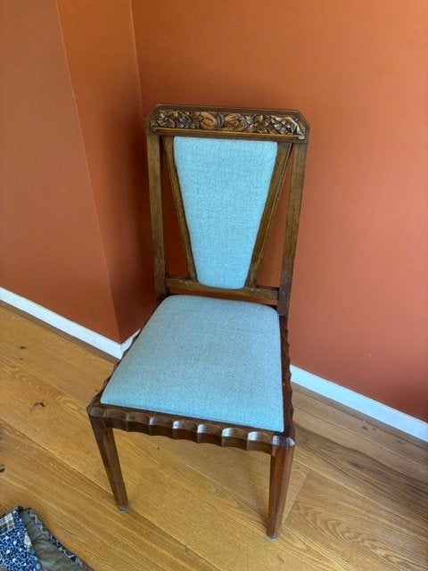 4 eetkamerstoelen, Ophalen, Overige kleuren, Art deco, Zo goed als nieuw