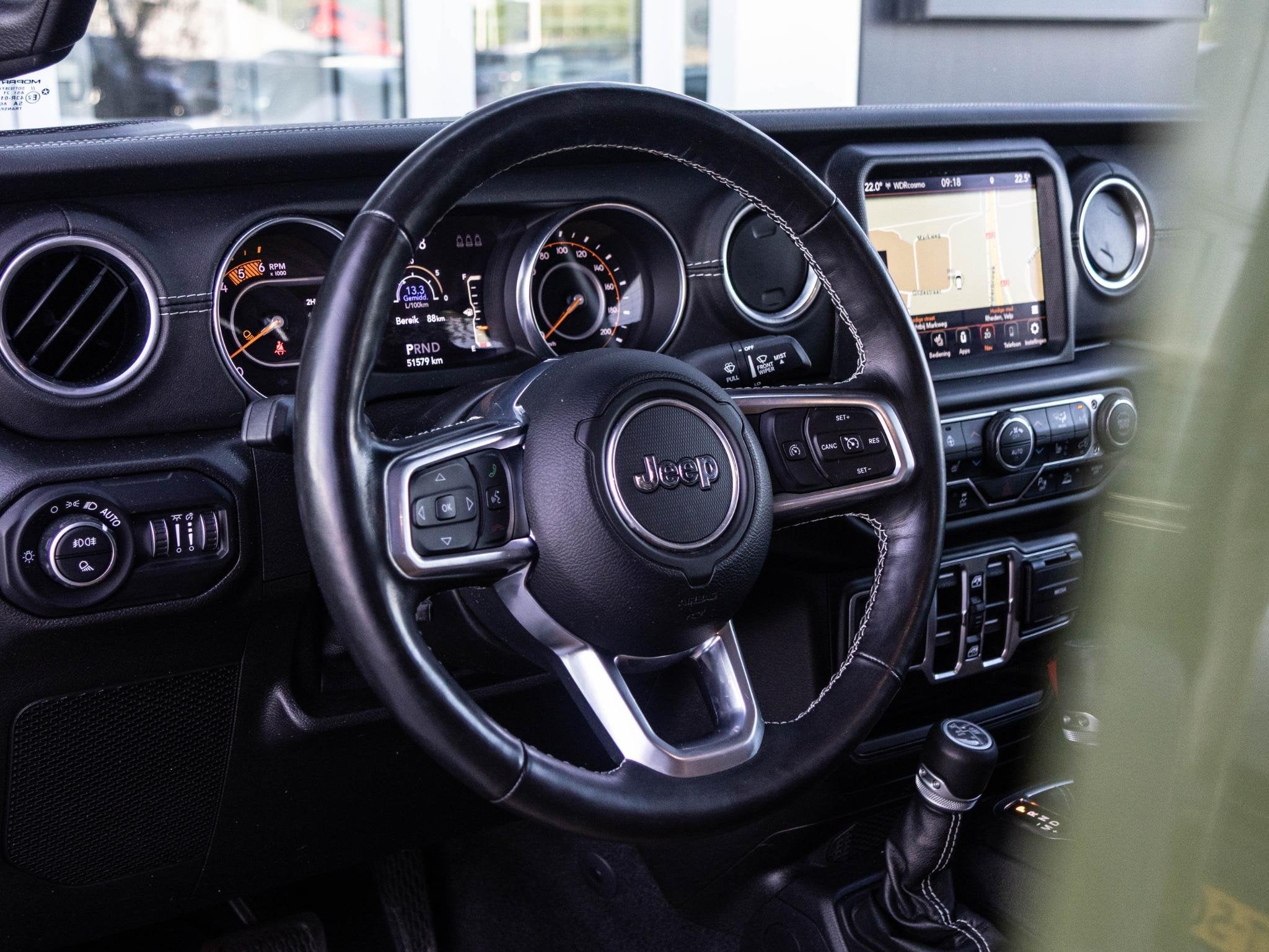 Jeep Gladiator 3.0 V6 Overland | Optie 5 persoons grijs kent, Auto's, Automaat, Stof, 2365 kg, Lederen bekleding