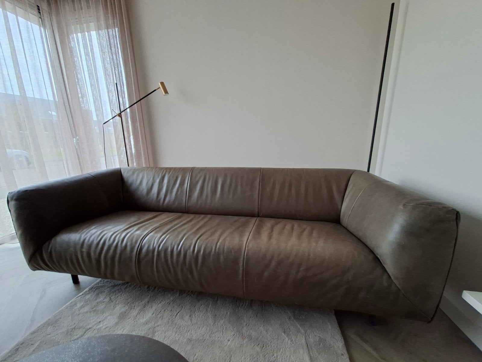 Label Vandenberg Moby Dick 3-zits bank, Ophalen of Verzenden, Gebruikt, 75 tot 100 cm, Leer