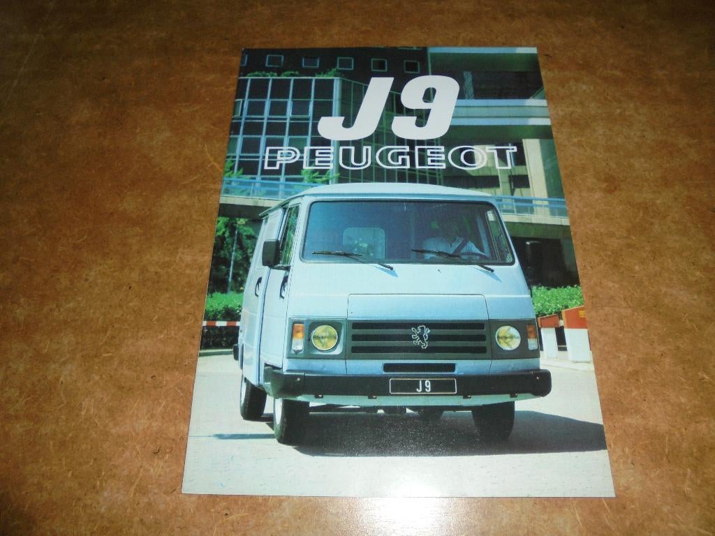 brochure Peugeot J9  1982, Ophalen of Verzenden, Nieuw, Peugeot