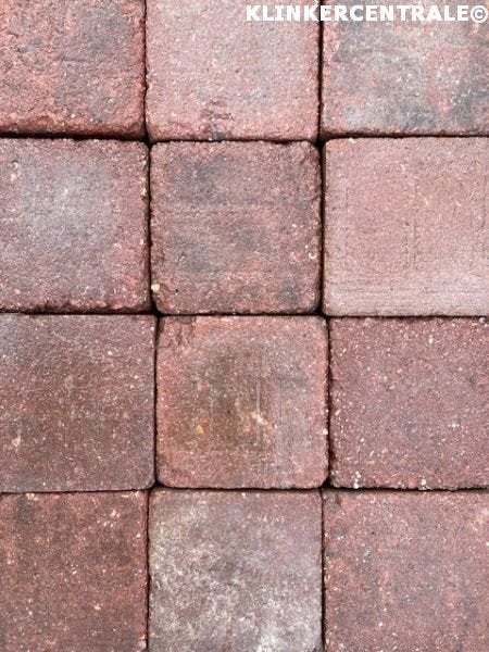 950m2 rood koppelstones betonklinkers 14x14x7cm dubbel dikf., Tuin en Terras, Tegels en Klinkers, Bij dit gebruikte product niet meer te achterhalen.