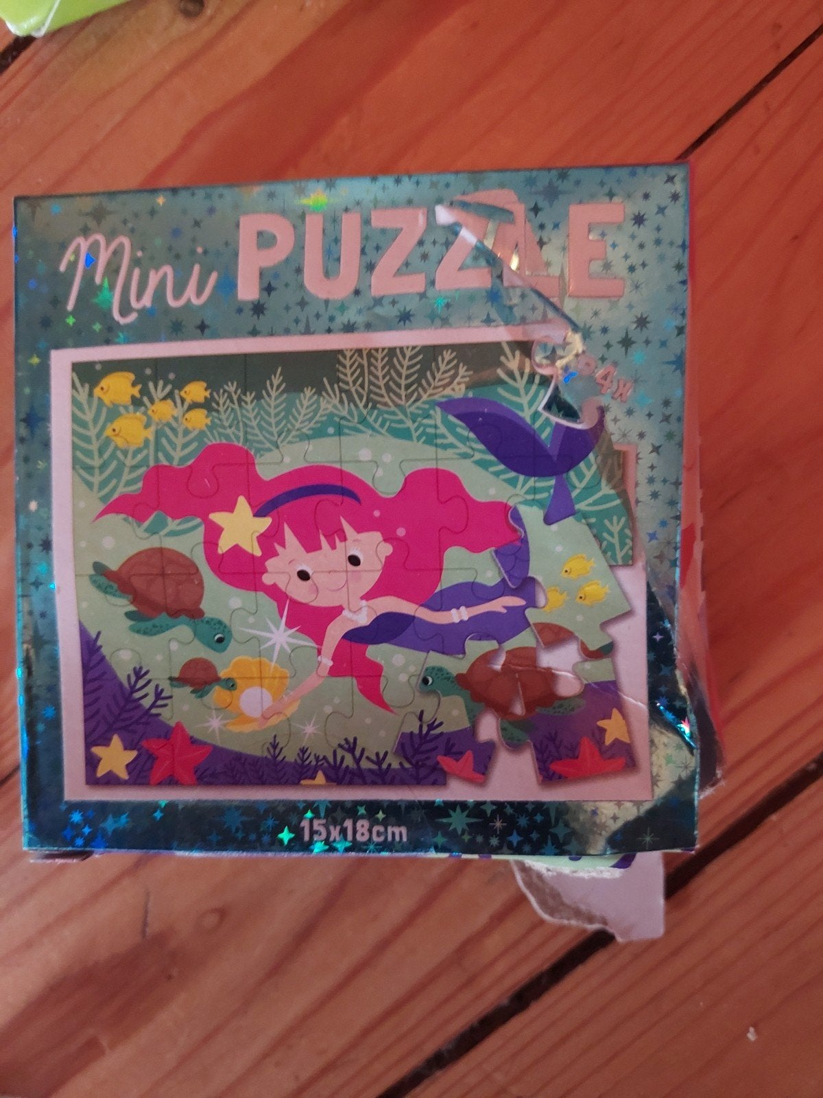 3 Mini Puzzels: Zeemeermin, Frozen (Elsa) & Bambi, Ophalen of Verzenden, 10 tot 50 stukjes, Gebruikt, 4 tot 6 jaar