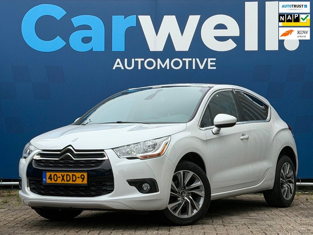Citroen DS4 1.6 VTi So Chic|2e Eigenaar|STLvw|HalfLeder|Navi, Auto's, Citroën, Euro 5, Gebruikt, Zwart, 4 cilinders
