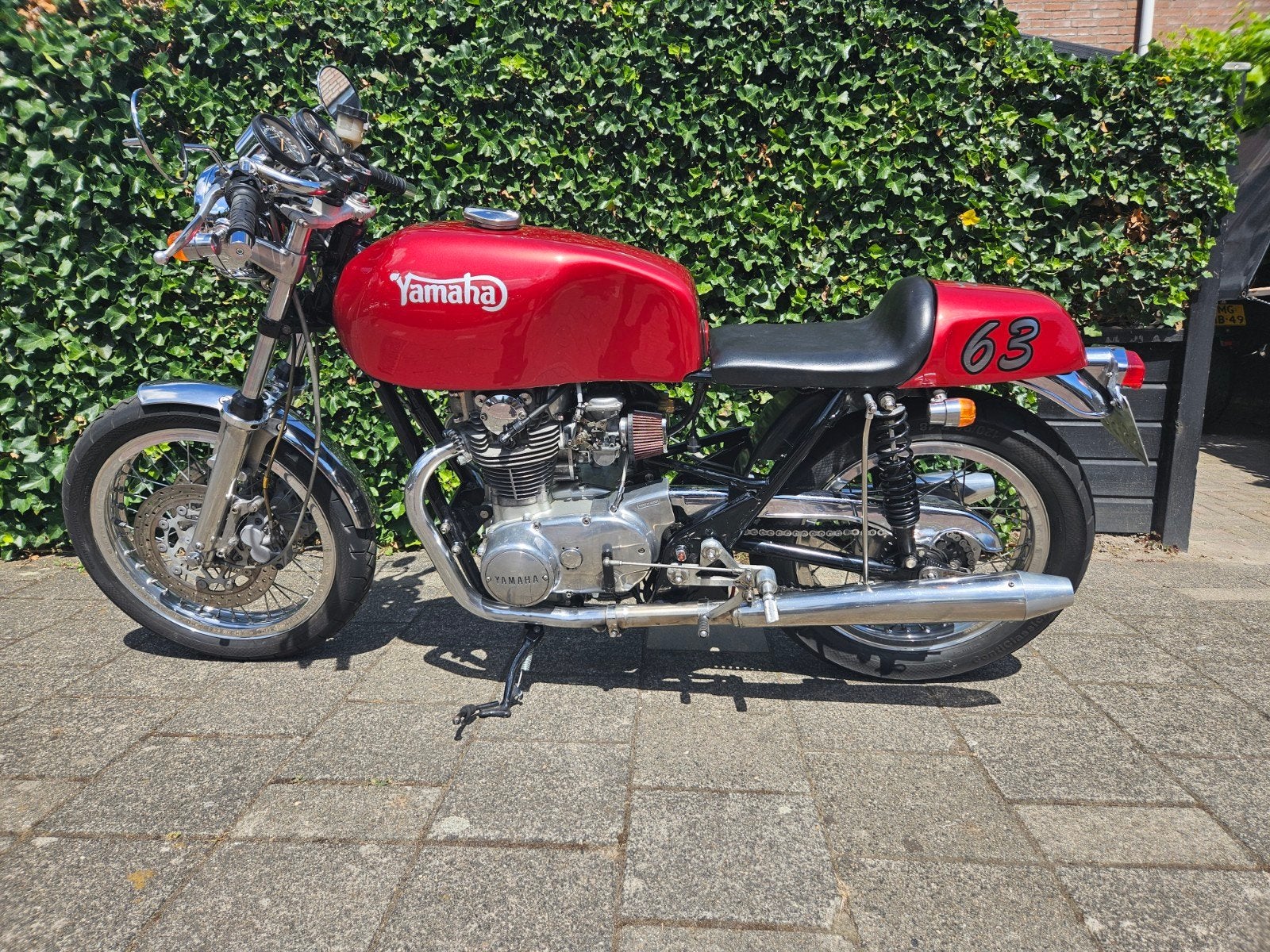 Yamaha XS 650 Cafe Racer uit 1975, Motorrijbewijs A, Particulier, Meer dan 35 kW, Handgeschakeld