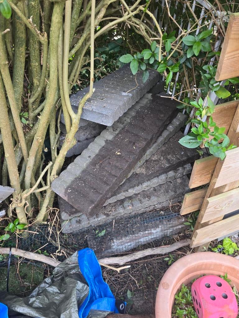 Gratis tuin sluitband beton 12x, Tuin en Terras, Tegels en Klinkers, Ophalen, Beton, Overige typen