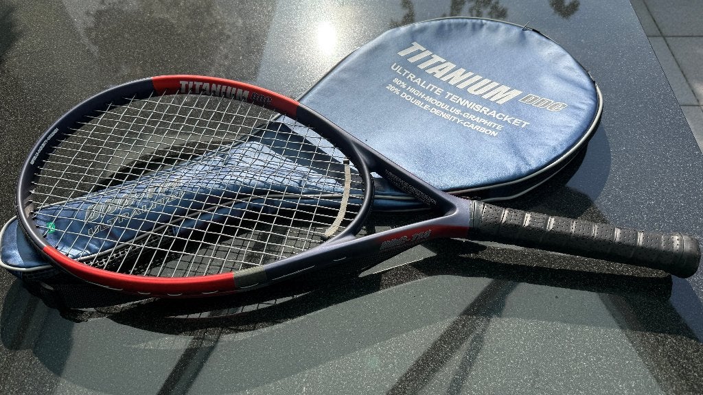 tennisracket, Ophalen, Gebruikt, Racket