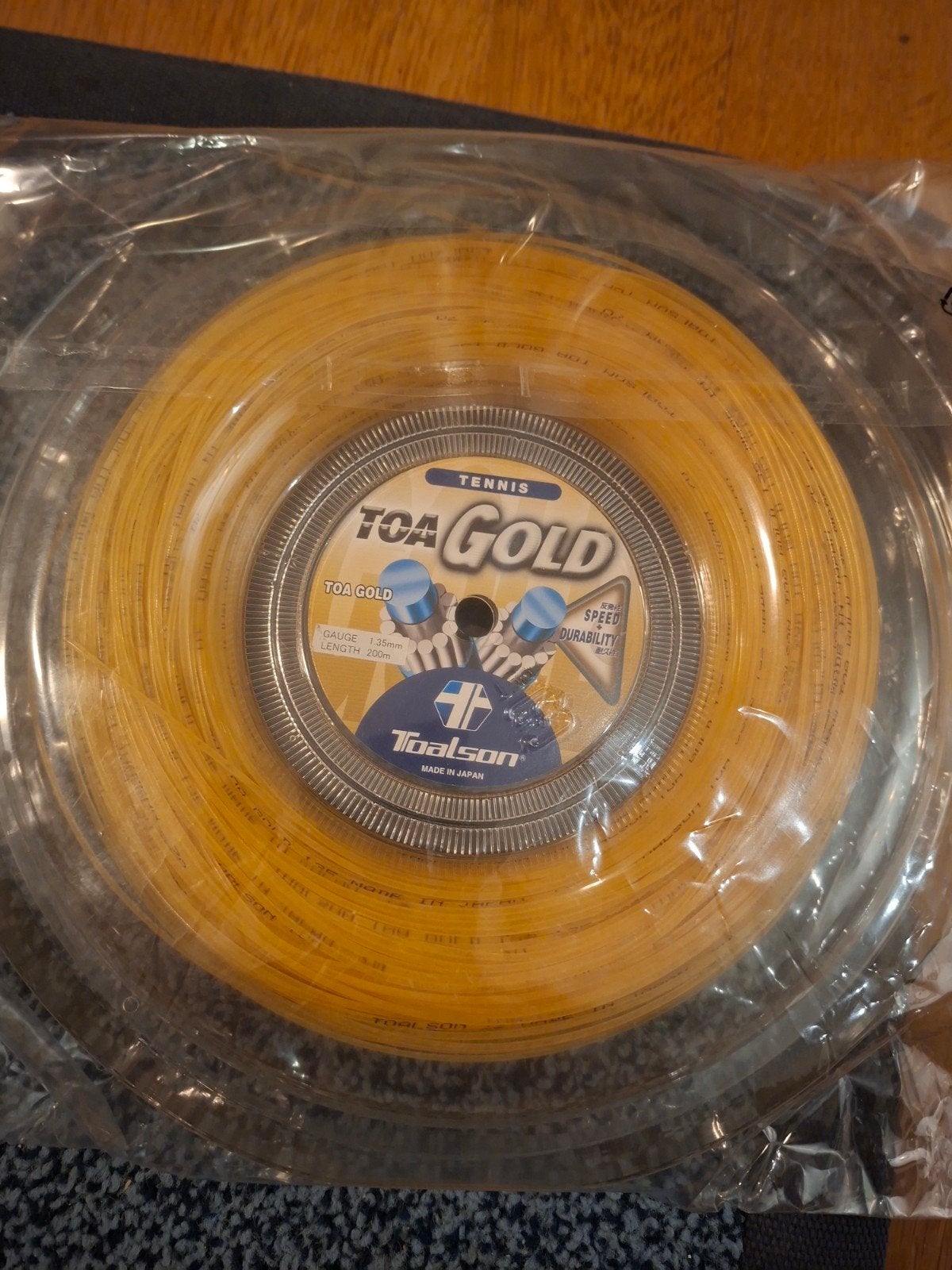 Tennissnaar Toa Gold, Ophalen, Nieuw, Grip of Snaar, Overige merken