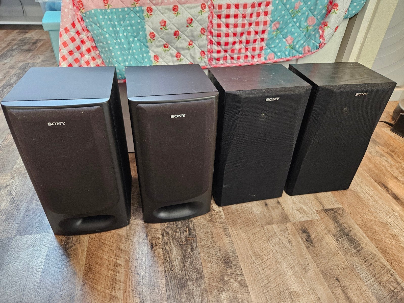 Sony SS-A105E en SS-H3800 Speaker Systeem (4 stuks), Gebruikt, Speakerset, Ophalen of Verzenden, 60 tot 120 watt