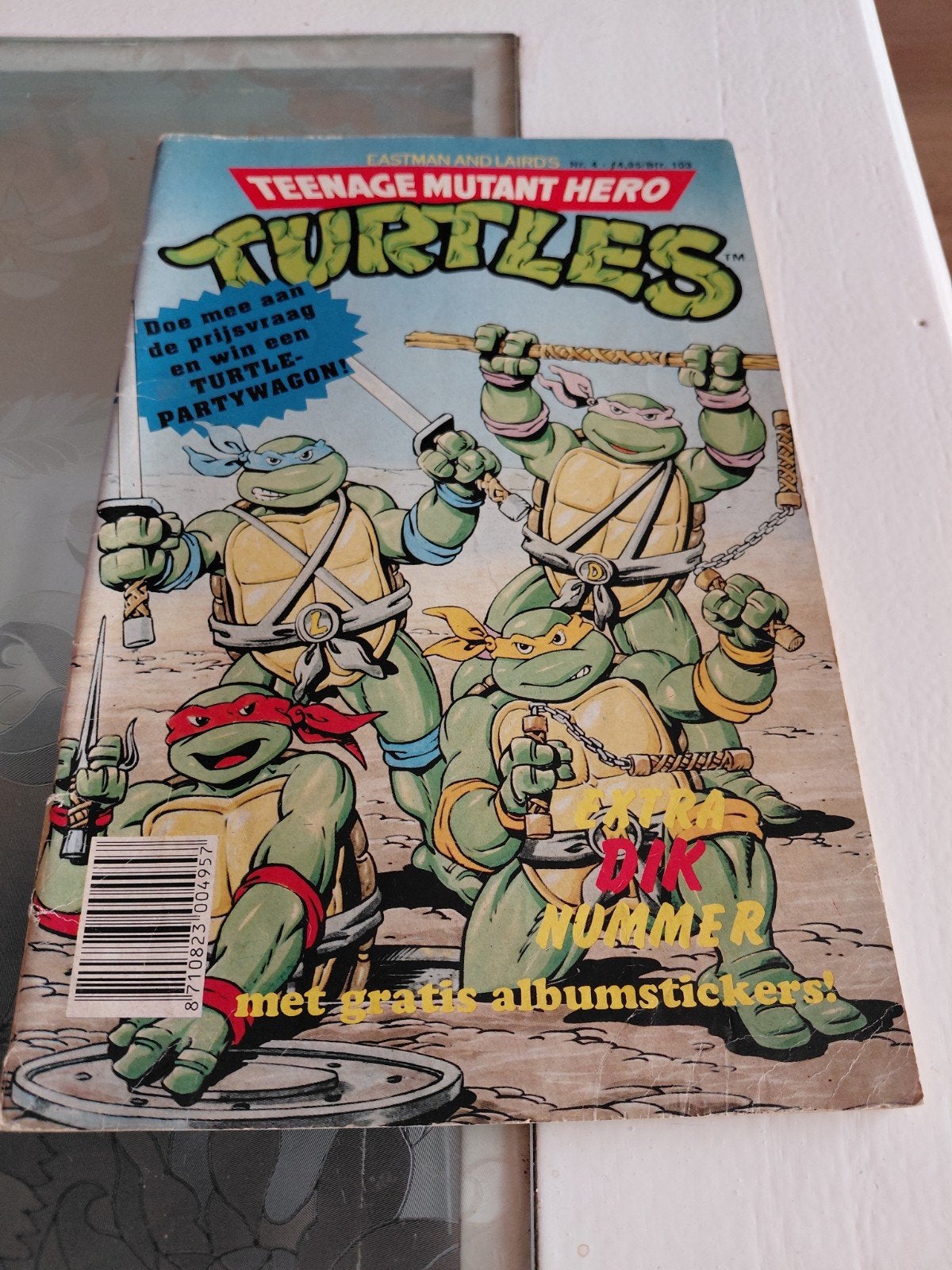 Teenage mutant hero turtles nummer 4 Junior Press 1991, Europa, Ophalen of Verzenden, Junior Press, Gelezen