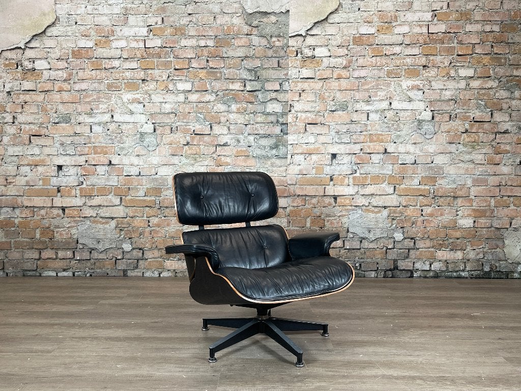 Herman Miller Eames Lounge Chair – Zwart | C. & R. Eames, Ophalen, Design, 75 tot 100 cm, Zo goed als nieuw