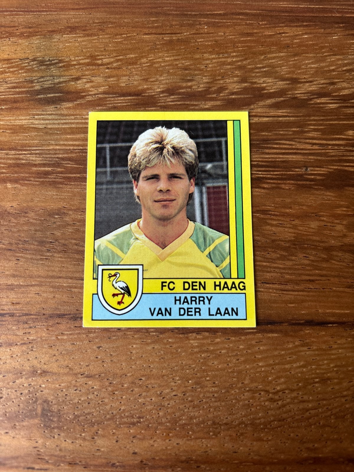 Panini Voetbal 90 Plaatje FC Den Haag Harry van der Laan, Ophalen of Verzenden, Zo goed als nieuw, Stickers en Plaatjes