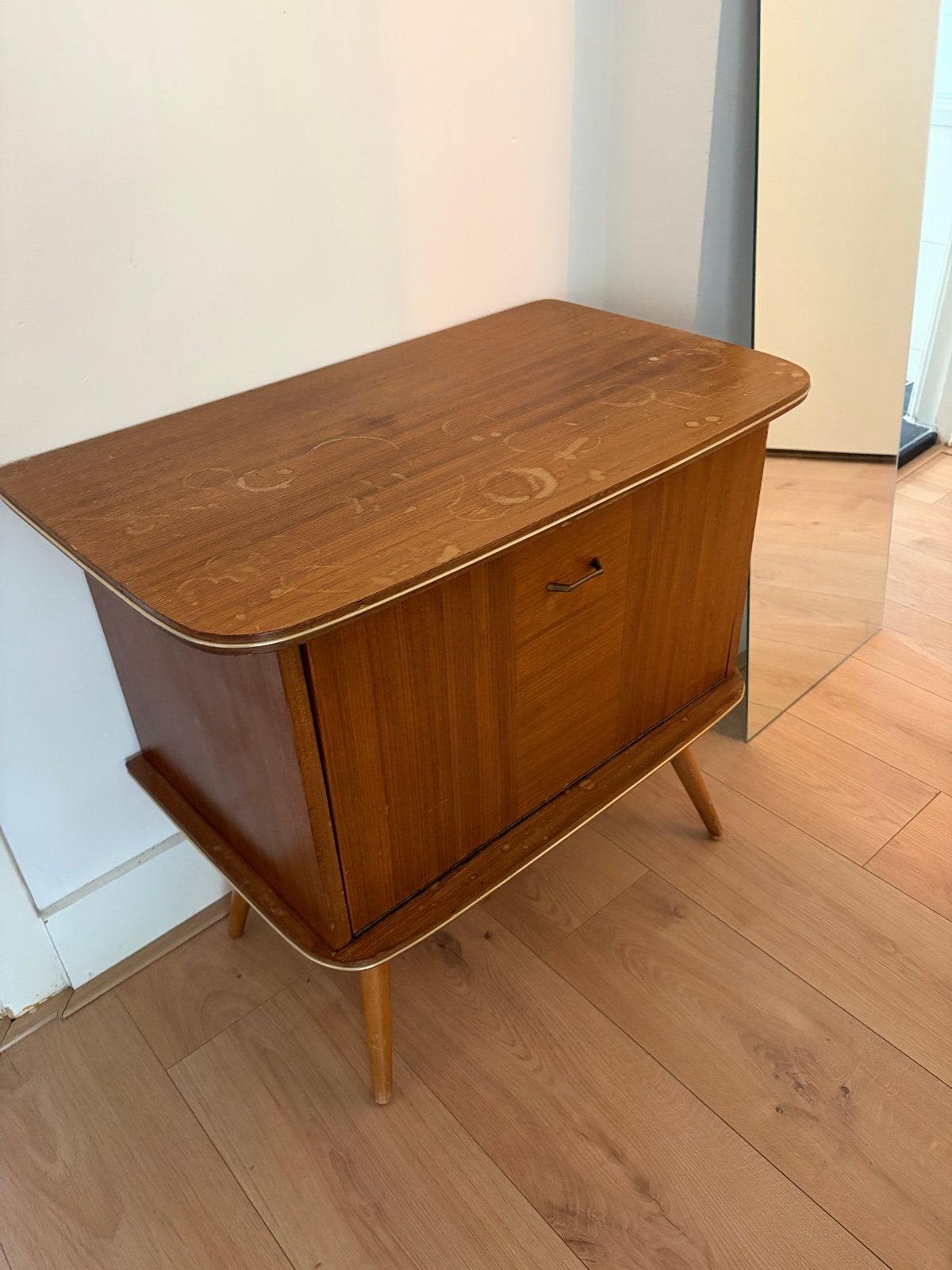 Vintage Mid-century kastje - 40x68x60 (lxbxh), Antiek en Kunst, Antiek | Meubels | Kasten, Ophalen