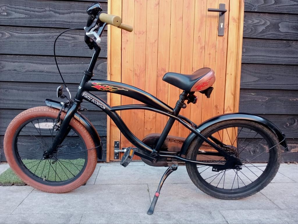 Static Scorpion 18 inch jongens fiets, Fietsen en Brommers, Ophalen of Verzenden, Gebruikt, Staal, Static Scorpion