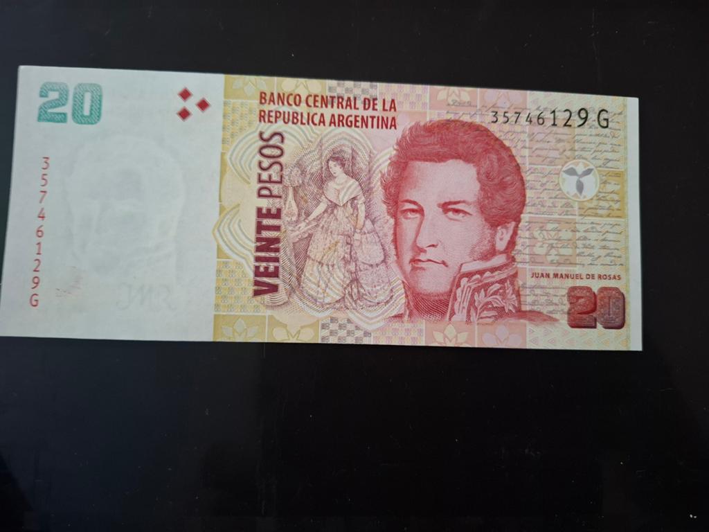 ### Argentinie 20 pesos 2002/16 ###, Postzegels en Munten, Ophalen of Verzenden, Midden-Amerika