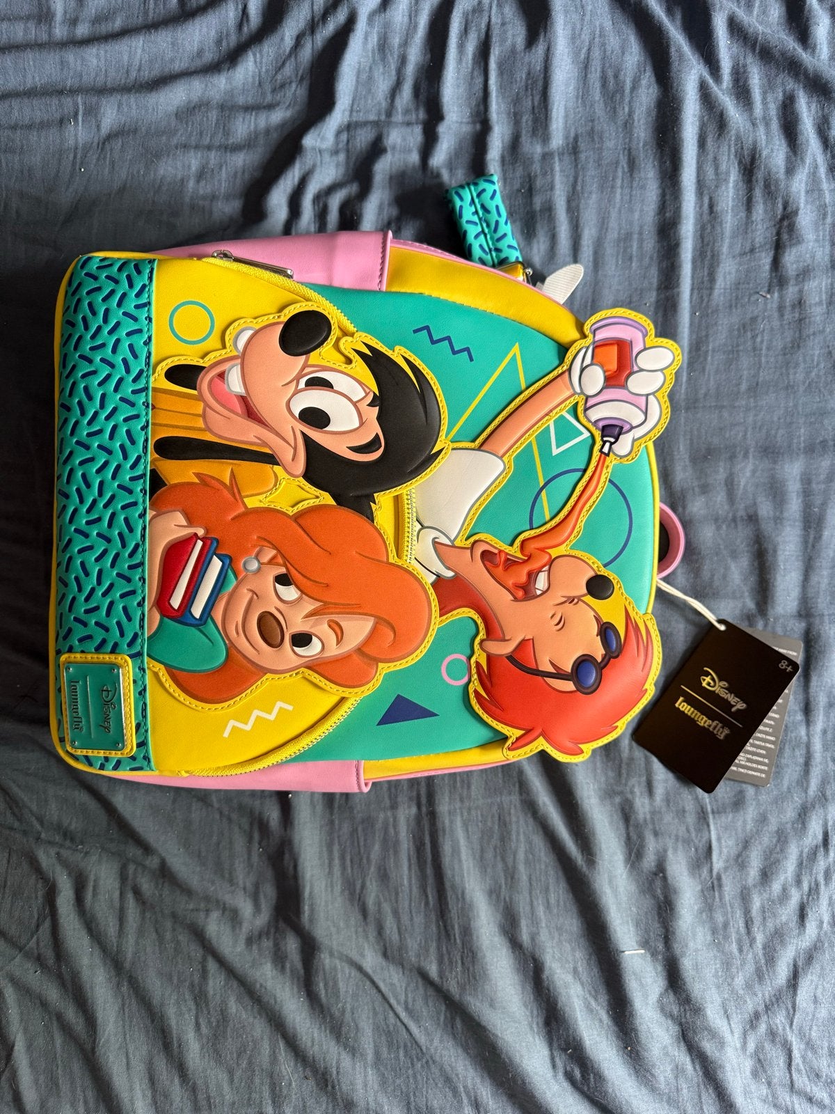 Nieuwe Loungefly A Goofy Movie mini backpack met kaartjes, Disney of Dora, 25 tot 40 cm, Nieuw, Ophalen of Verzenden