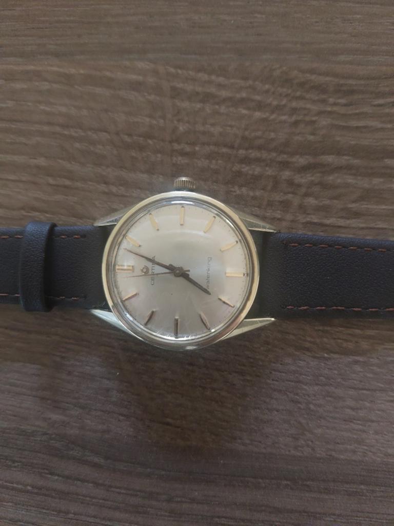 Goud verguld Zwitsers horloge, Sieraden, Tassen en Uiterlijk, Ophalen of Verzenden, Goud, Leer, Overige merken
