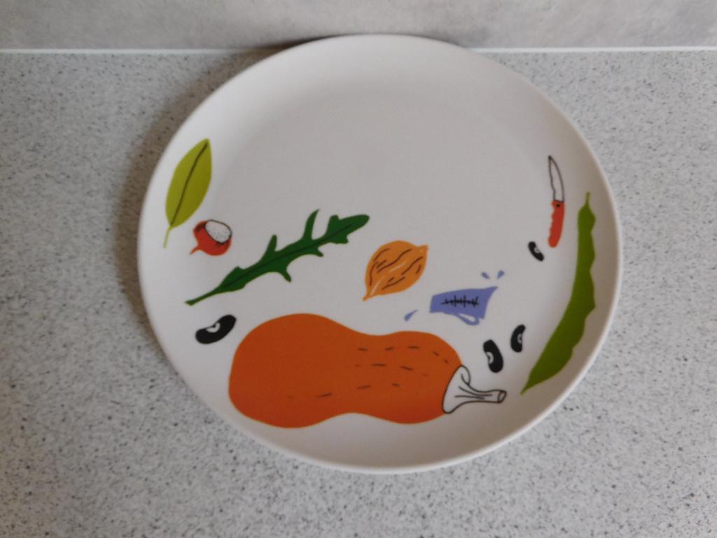 Bamboo Pumpkin Plate 23 cm. Vegetable Yvette van Boven, Overige materialen, Ophalen of Verzenden, Zo goed als nieuw, Bord(en)