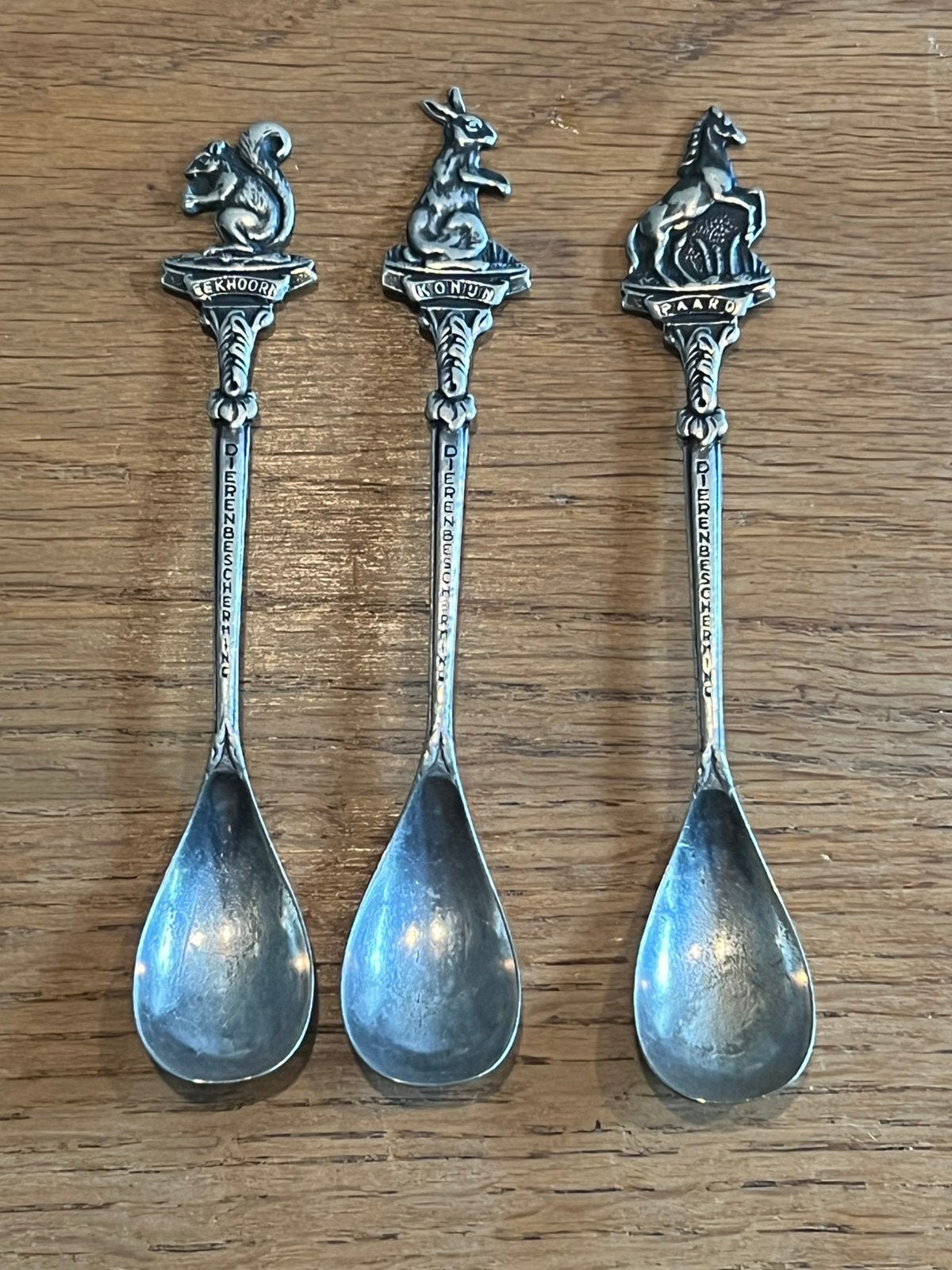 3 theelepeltjes dierenbescherming, Ophalen of Verzenden