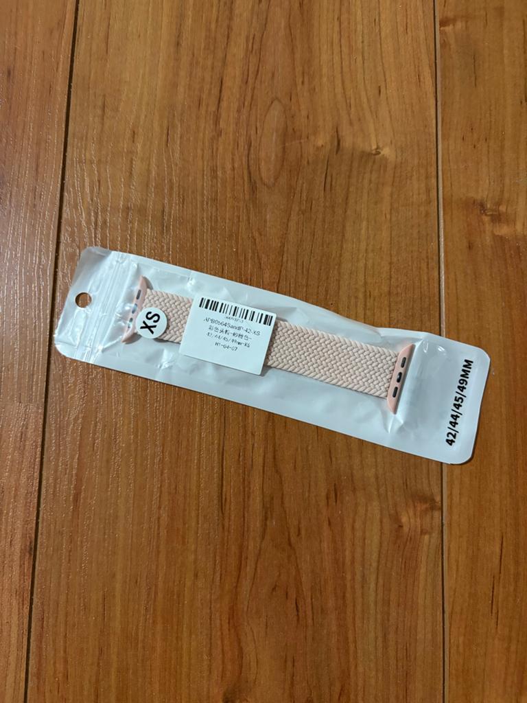 bandje compatible met Apple Watch 42-49mm  - XS, Ophalen of Verzenden, Nieuw, Roze, IOS
