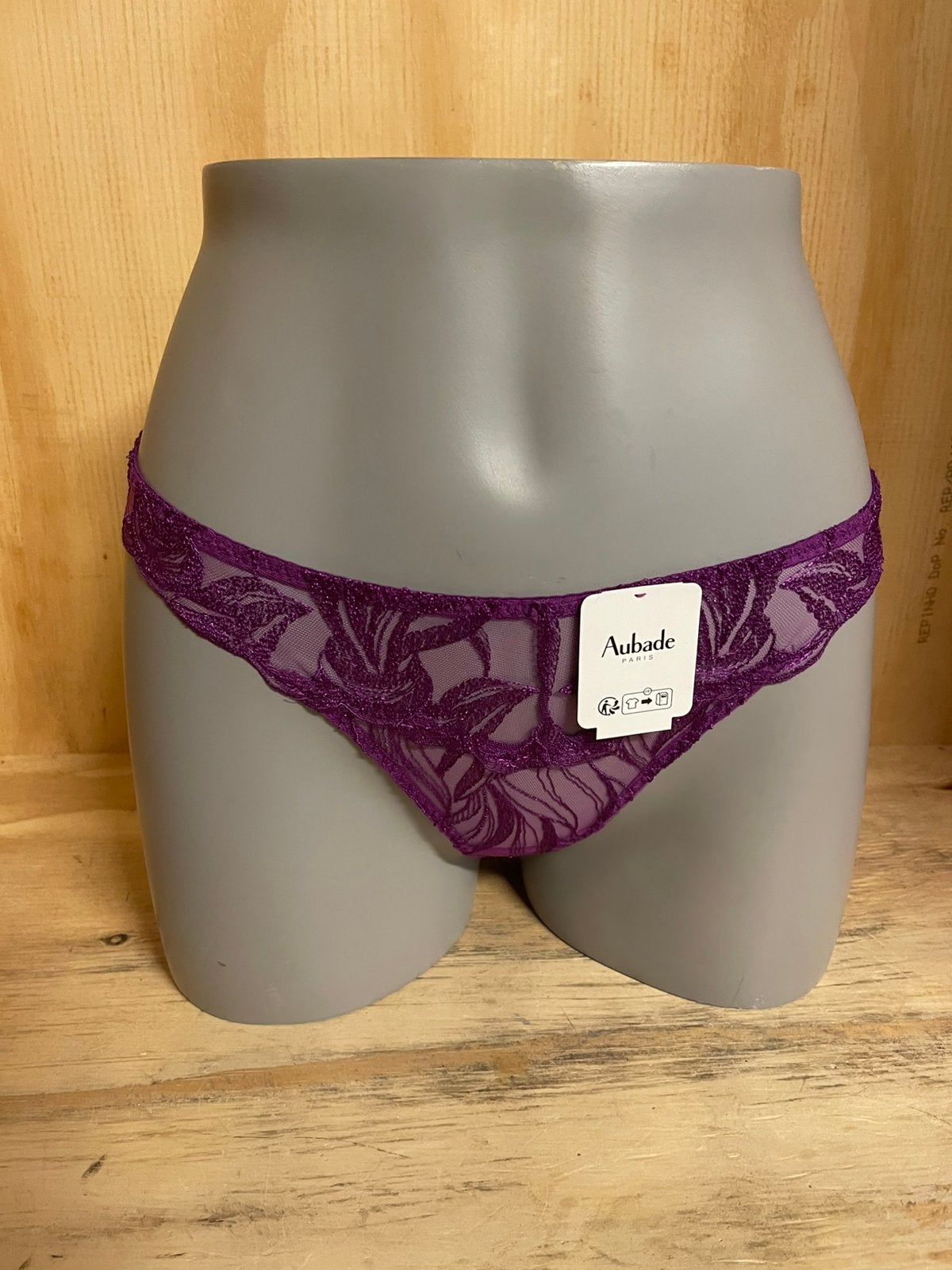 Aubade string Maat 36 Model into the groove 3b26, Verzenden, Roze, String