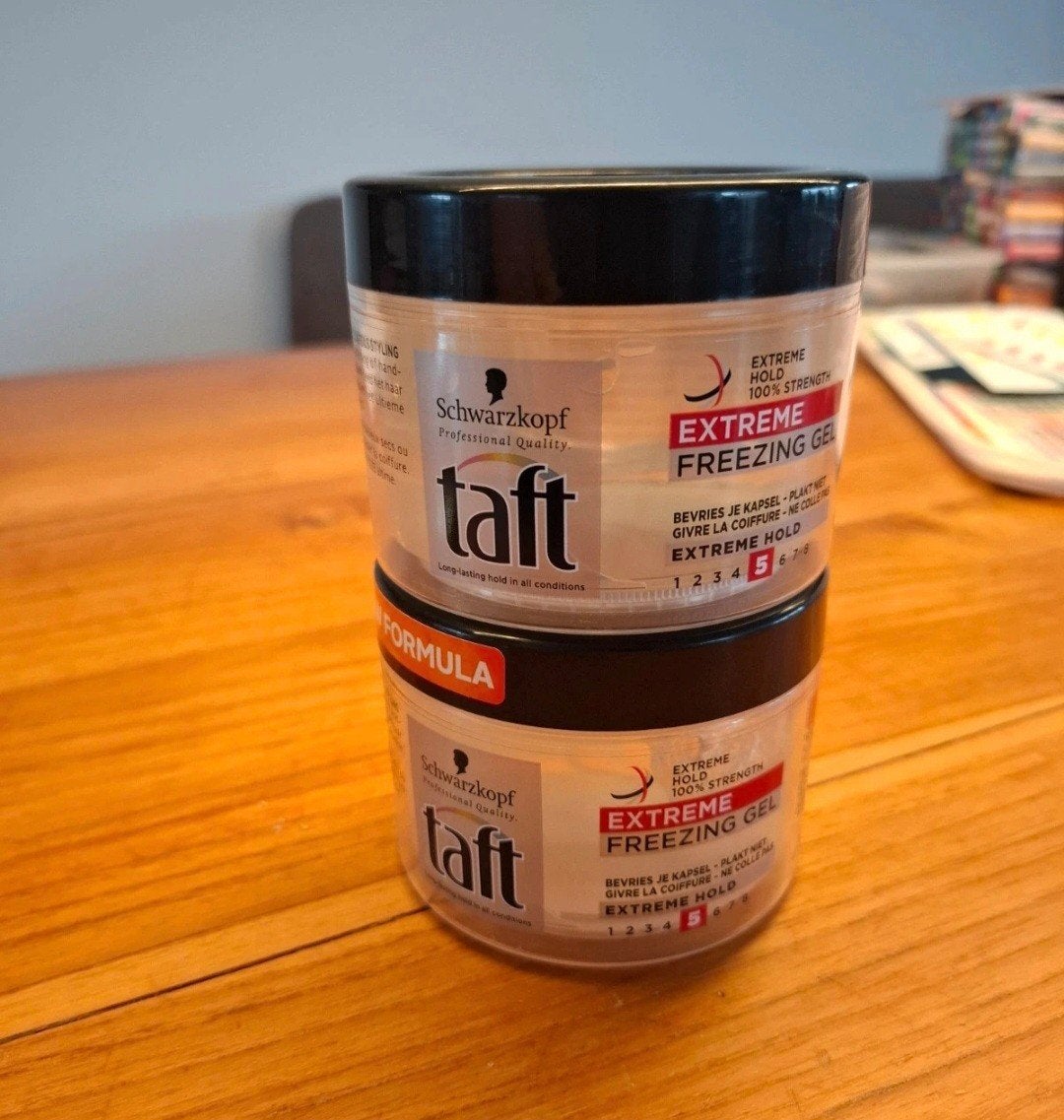 2x Schwarzkopf Taft Extreme Freezing Gel - Nieuw, Ophalen of Verzenden, Nieuw, Gel, Wax, Haarlak of Mousse