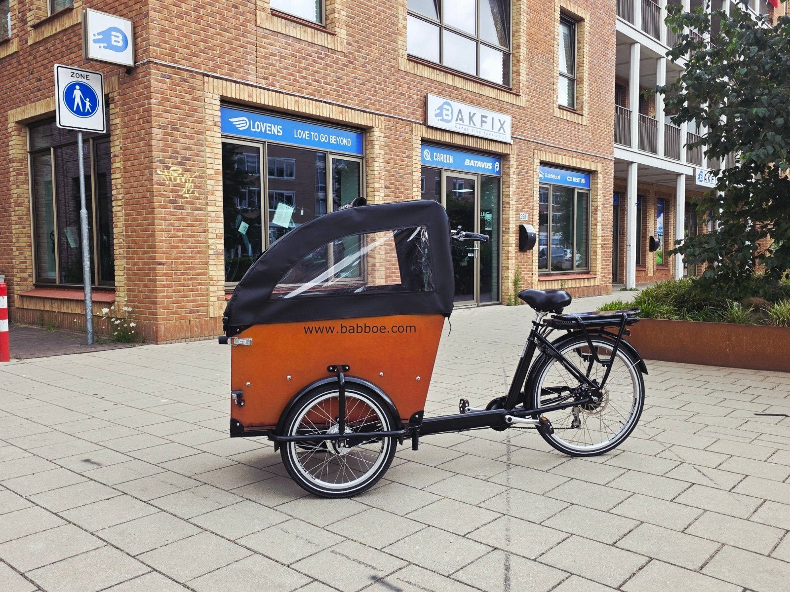 Babboe Dog-E bakfiets - Ideaal voor hondenliefhebbers!, Overige merken, Gebruikt, Huif, Ophalen of Verzenden