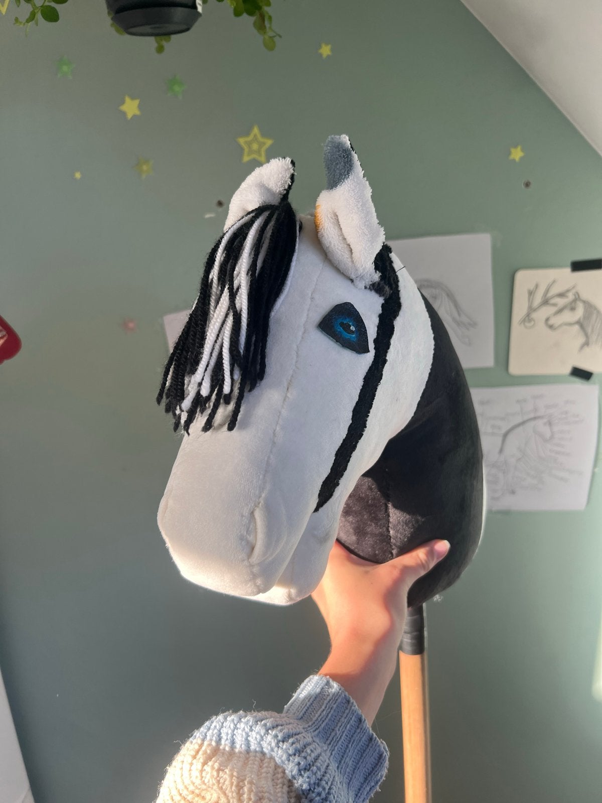 Mooi Hobby Horse - Zwart/Wit, Ophalen of Verzenden, Zo goed als nieuw, Jongen of Meisje