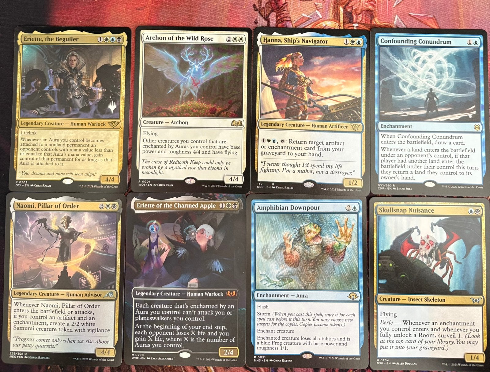 Msgic the Gathering Esper Aura’s en Enchantment EDH deck MTG, Ophalen of Verzenden, Zo goed als nieuw, Speeldeck