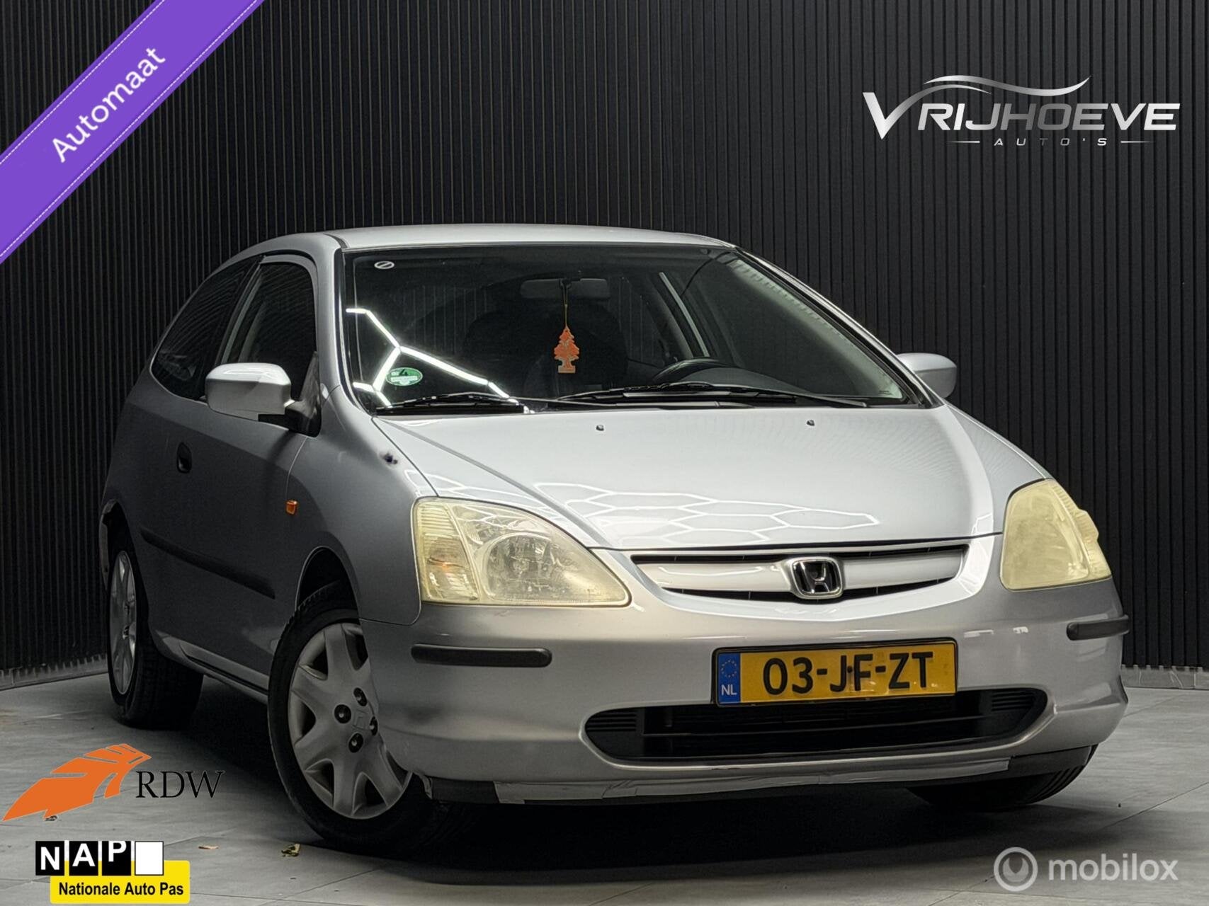Honda Civic 1.4i LS|APK|NAP|AIRCO|ELEKRAMEN|AUT, Auto's, Gebruikt, 4 cilinders, 1396 cc, 49 €/maand
