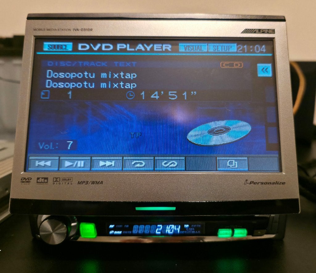 Alpine IVA D310R , NVE N099P Multimedia Radio Navi, Auto diversen, Ophalen, Gebruikt