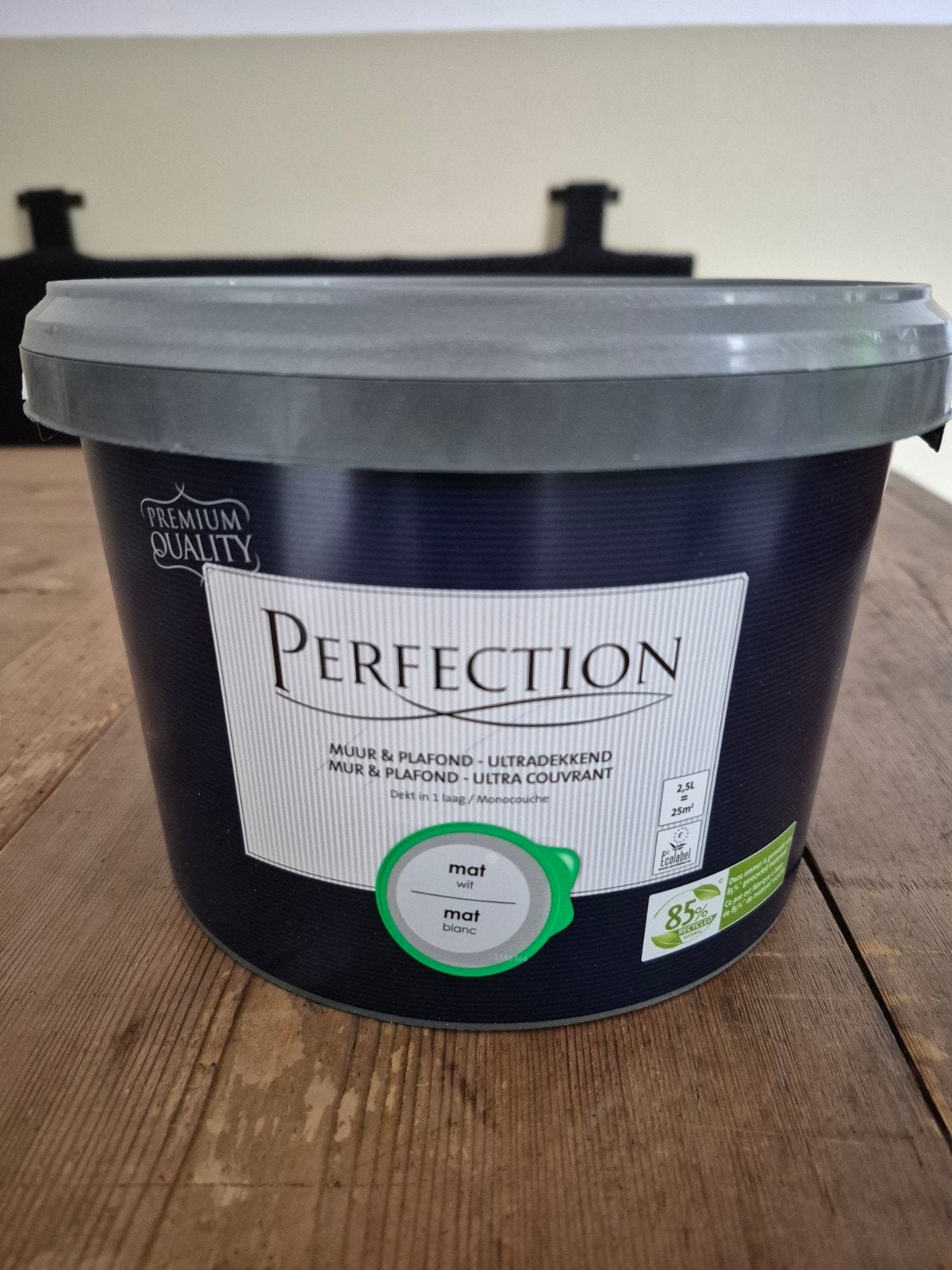 Perfection muur & plafondberf, mat,wit. 2 5 l., Ophalen of Verzenden, Nieuw, Wit