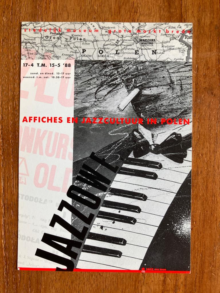 Vintage Jazz Poster: Affiches en Jazzcultuur in Polen, Ophalen of Verzenden, 1980 tot heden, Ongelopen, Muziek